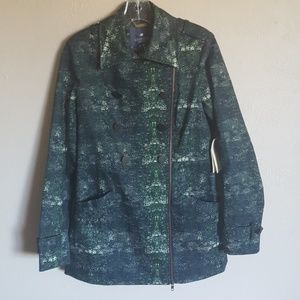 Gryphon New York Zipper Trench Cotton Twill